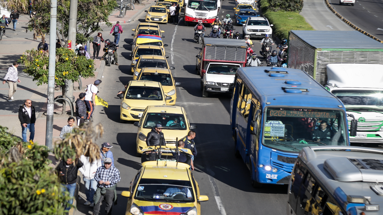 Razones del paro de taxistas en Bogotá este 20 de agosto