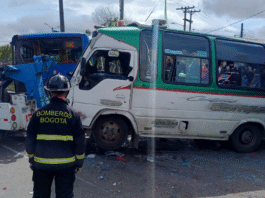 accidente múltiple en la Avenida Boyacá de Bogotá
