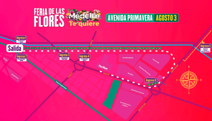 recorrido avenida primavera