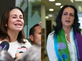 Video: encuentro de María Fernanda Cabal y María Claudia Tarazona en funeral de Miguel Uribe