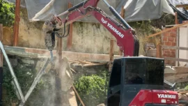 Medellín: Demuelen piscinas ilegales en el cerro de Las Tres Cruces