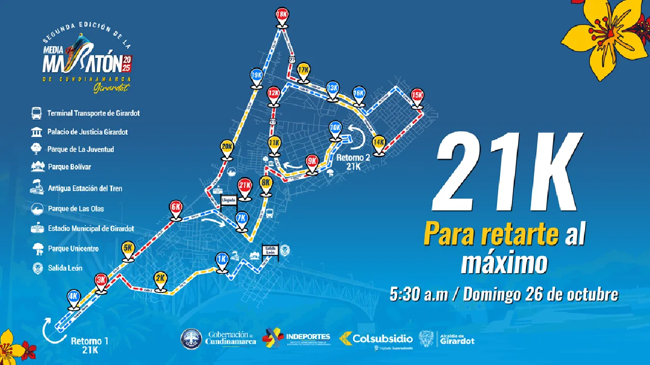 Gobernador Jorge Rey acompana a los deportistas que participaran en la Media Maraton de Cundinamarca 2025 3