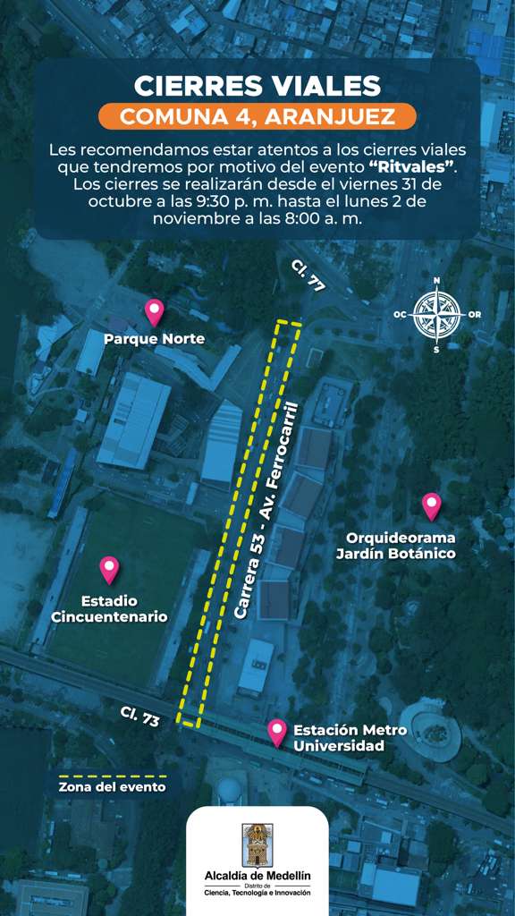 Cierres viales en Medellín este fin de semana de Halloween: vías y horarios 7 WhatsApp Image 2025 10 30 at 14.57.10 2