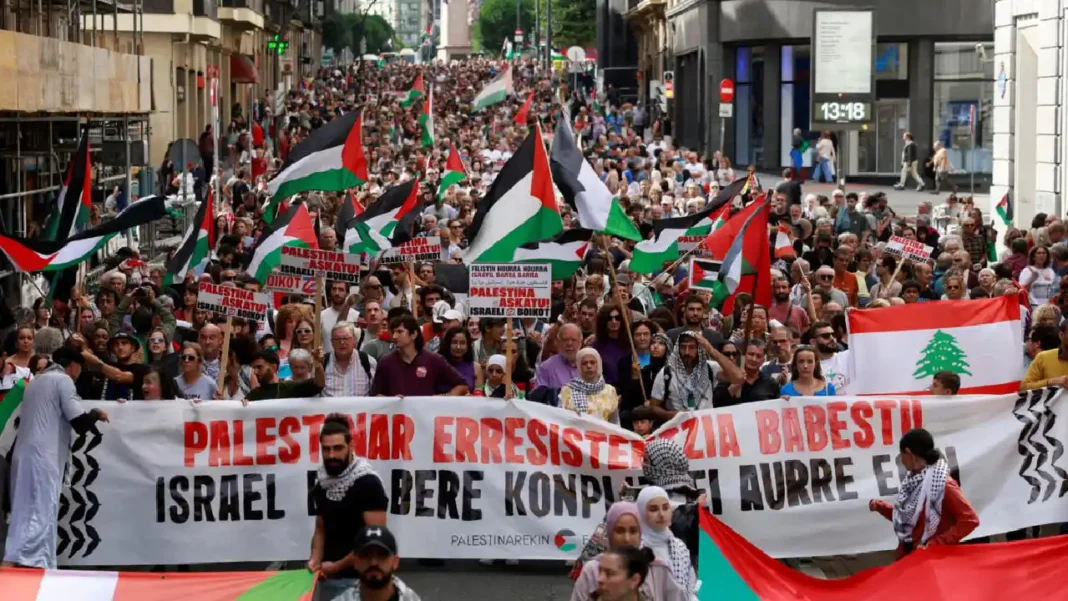 Rutas, bloqueos y puntos de concentración por marchas Pro-Palestina en Bogotá hoy