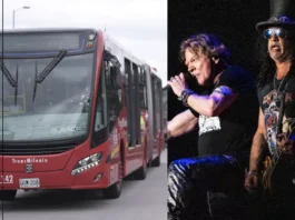 Rutas de TransMilenio y SITP para concierto de Guns N' Roses en Bogotá