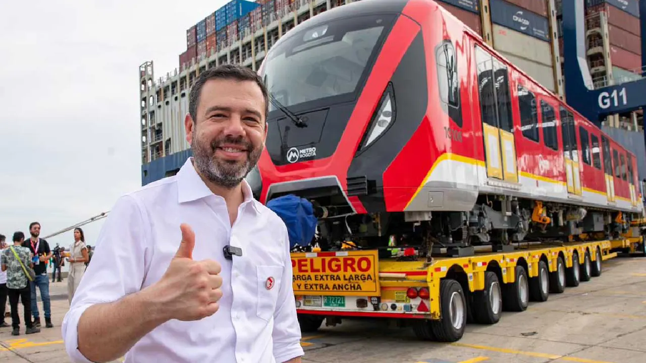 Línea 1 del Metro de Bogotá: llega el primer tren y avanza su construcción