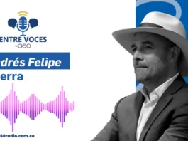 Andrés Guerra, del Centro Democrático, entrega su visión de país de cara al 2026 l Entre Voces By 360
