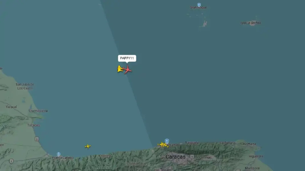 Aviones militares de Estados Unidos sobrevolaron cerca de Caracas en Venezuela