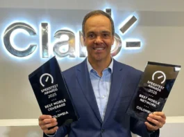 Claro recibe reconocimiento como la mejor red móvil de Colombia