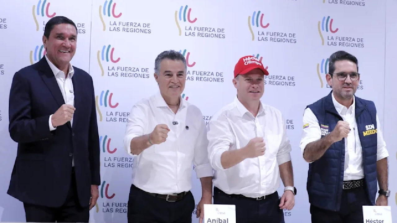 Fuerza de las Regiones elige a Aníbal Gaviria como su candidato único para 2026
