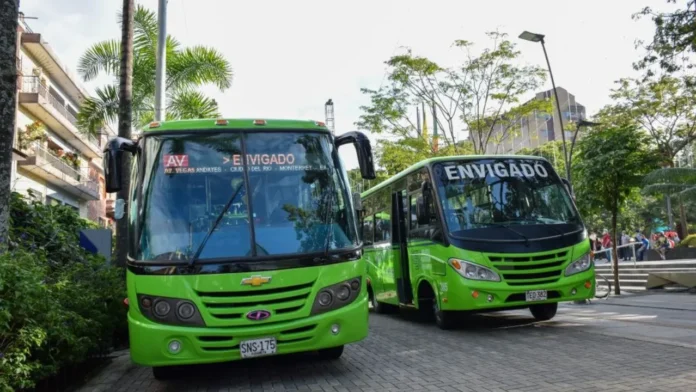 Envigado: Estas son las nuevas tarifas de transporte público para 2026