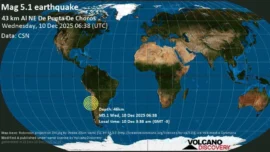 Dos temblores más se sintieron hoy 10 de diciembre