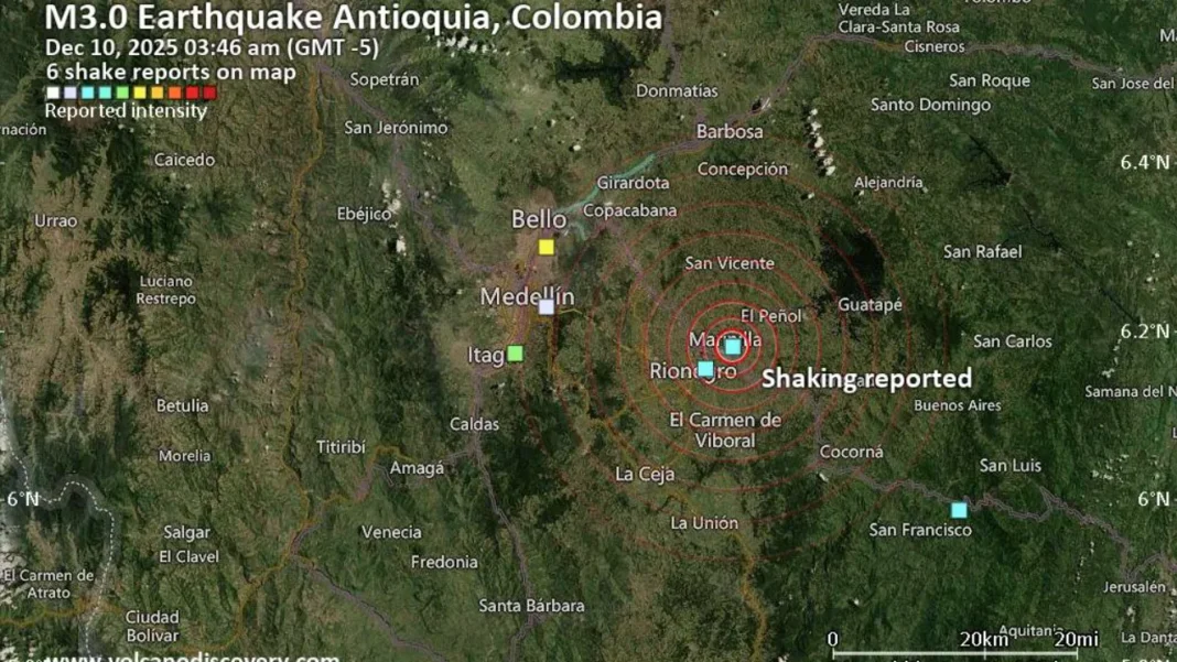 Dos temblores más se sintieron hoy 10 de diciembre