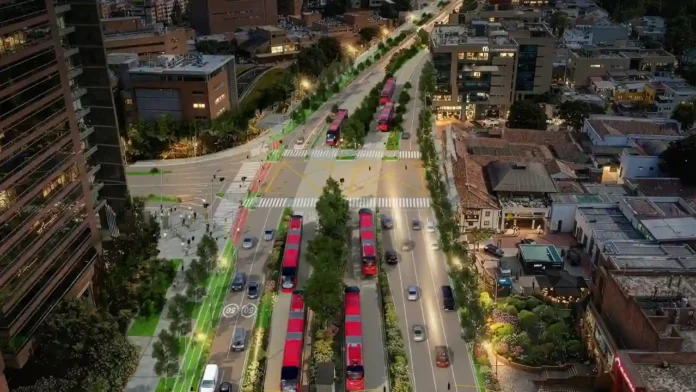 Revelan en fotos cómo quedará la carrera séptima con Transmilenio