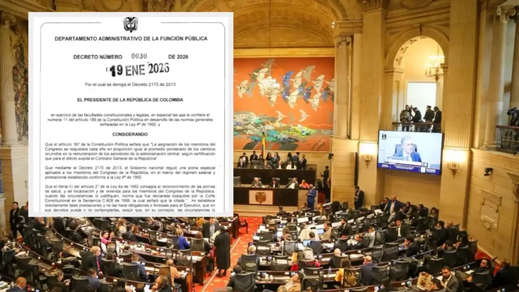 Así queda el salario de congresistas en Colombia con la eliminación de la prima de servicios