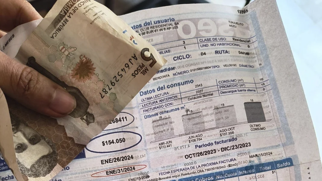 Cerca de 1.200 barrios de Bogotá recibirán en febrero una factura del agua más barata, debido a un ajuste técnico en los ciclos de facturación de la EAAB en Suba, Chapinero y Usaquén.