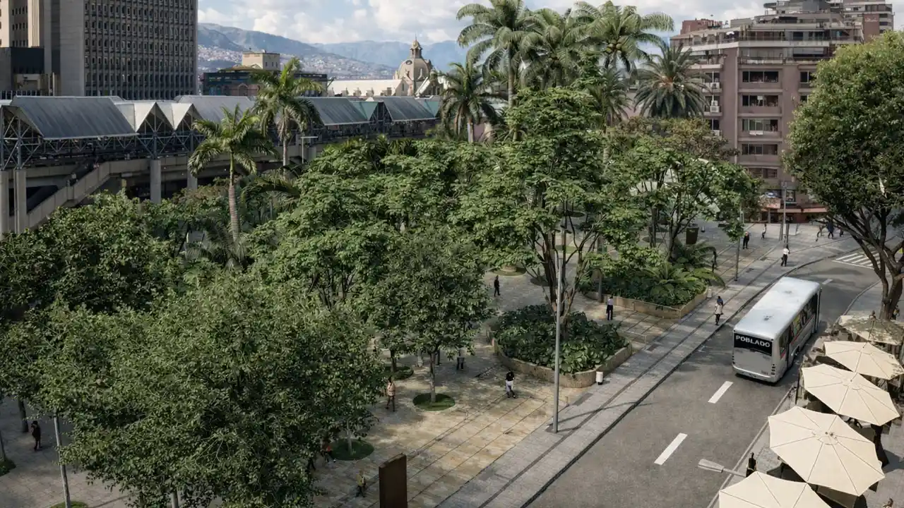 Alcaldía de Medellín pone en marcha obras de renovación en el Parque Berrío 2 Alcaldía de Medellín pone en marcha obras de renovación en el Parque Berrío