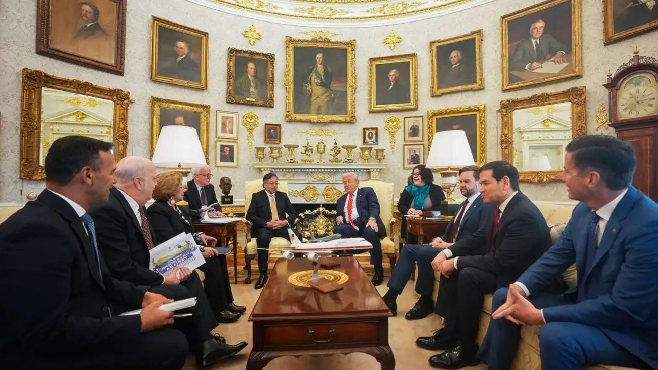 Fotos Petro y Trump ya se vieron las caras en la Casa Blanca