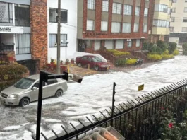 Fotos: impresionante granizada en Bogotá pintó de blanco parques de Cedritos y más