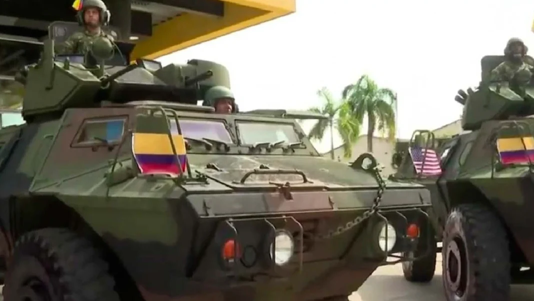 Fotos: los carros blindados que Estados Unidos envió a Colombia