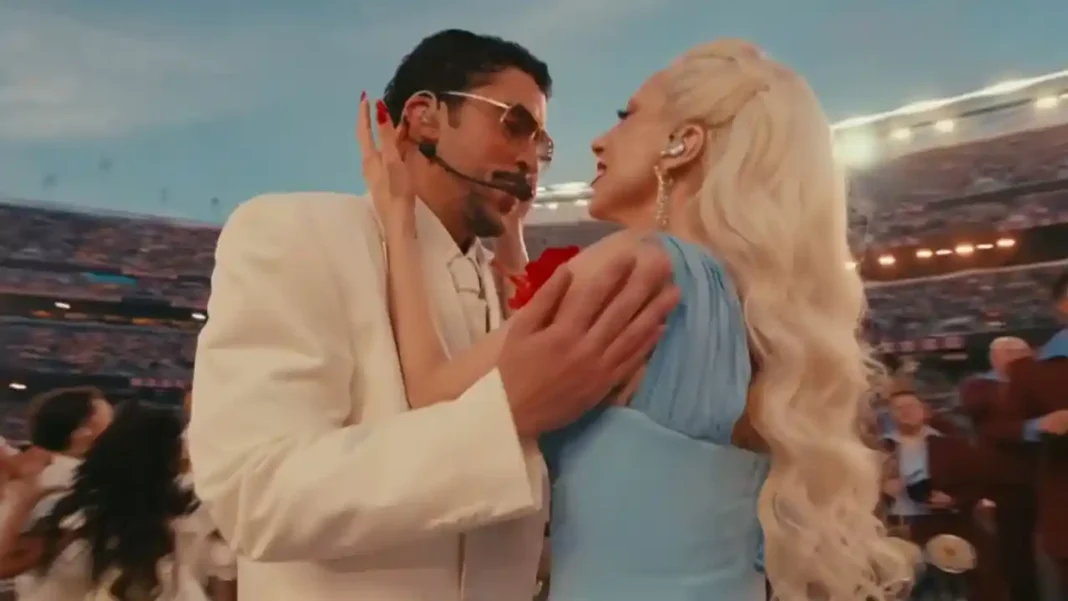 Video: Bad Bunny puso a Lady Gaga a cantar y bailar salsa en el Super Bowl