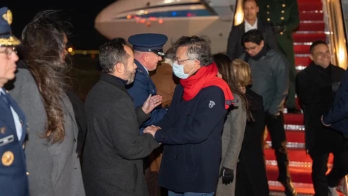 Las primeras fotos de Gustavo Petro llegando a Estados Unidos hoy