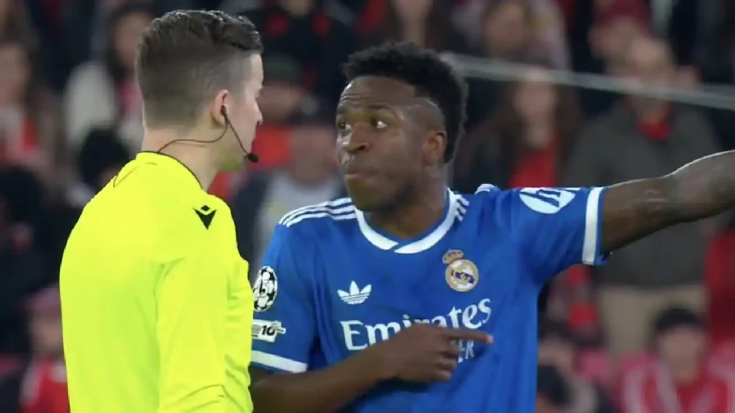 Polémica: nuevo gesto de racismo contra Vinicius en Benfica vs Real Madrid