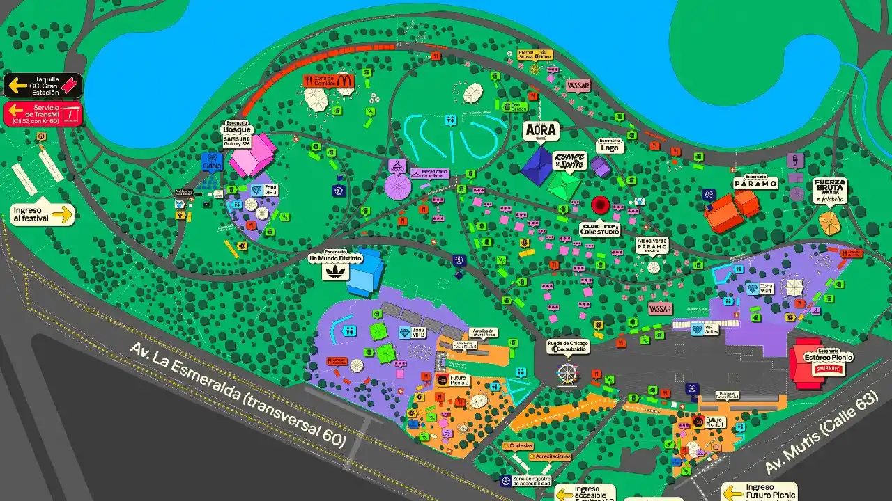 Festival Estéreo Picnic 2026: cierres viales y desvíos en Bogotá, así será la movilidad 1 Cierres viales y rutas alternas por el Festival Estéreo Picnic 2026 en el Simón Bolívar