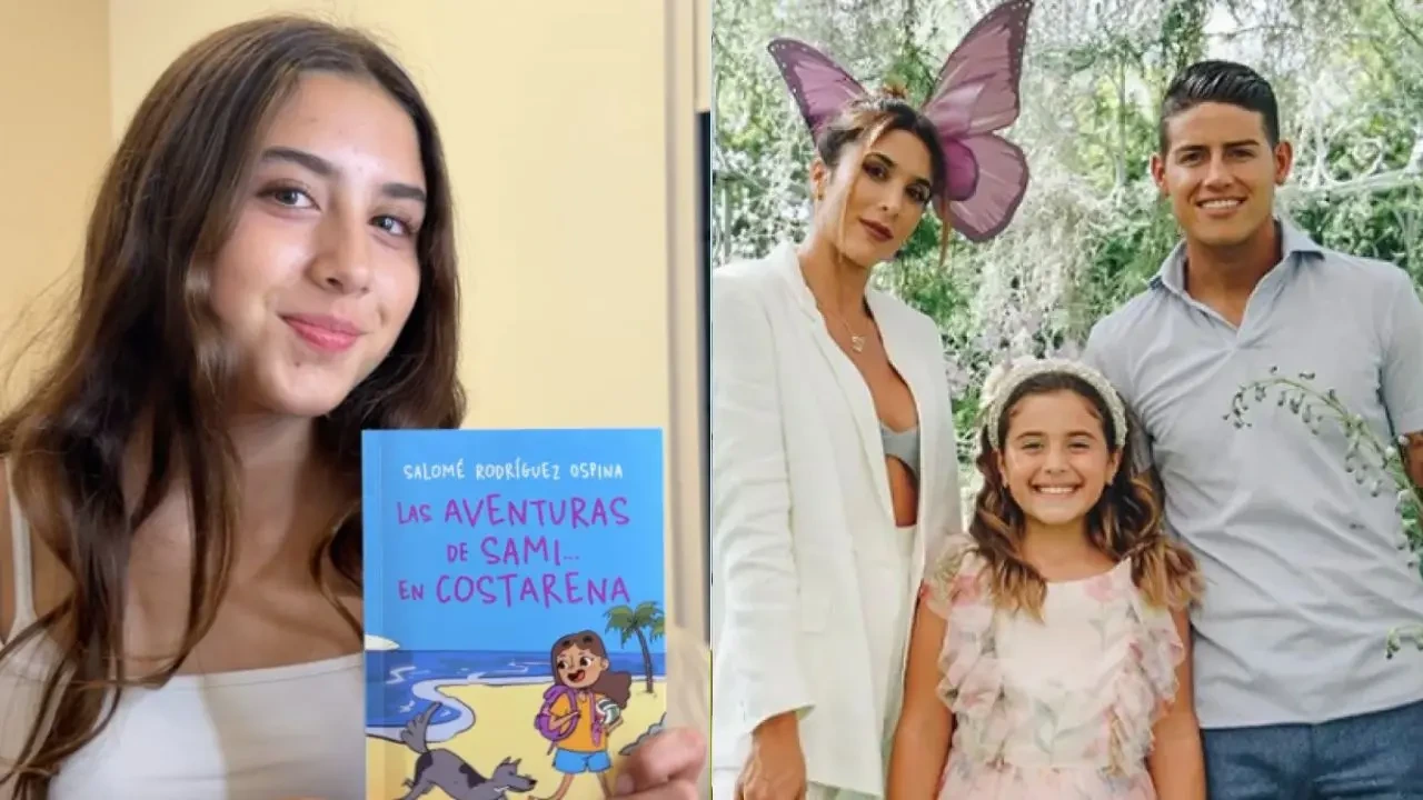 ¿James Rodriguez estará en la Feria del Libro? Su hija Salomé presenta libro.