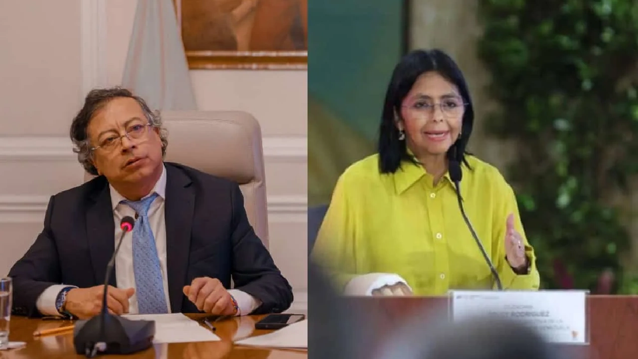 Petro y Delcy Rodríguez se reúnen en Caracas para definir el futuro de la frontera