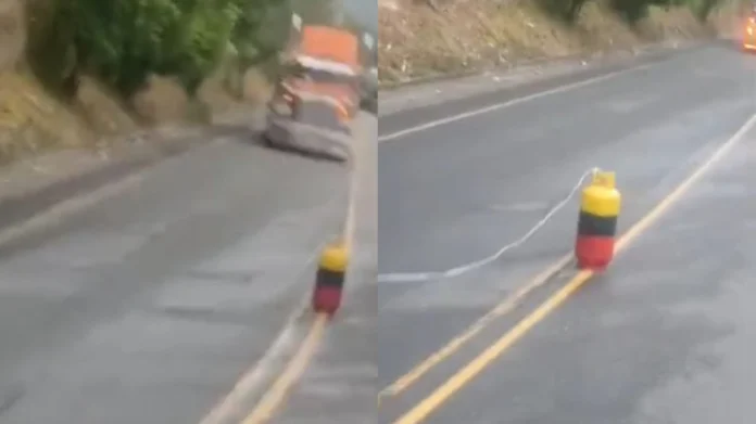 Cilindro bomba - Captura video redes sociales