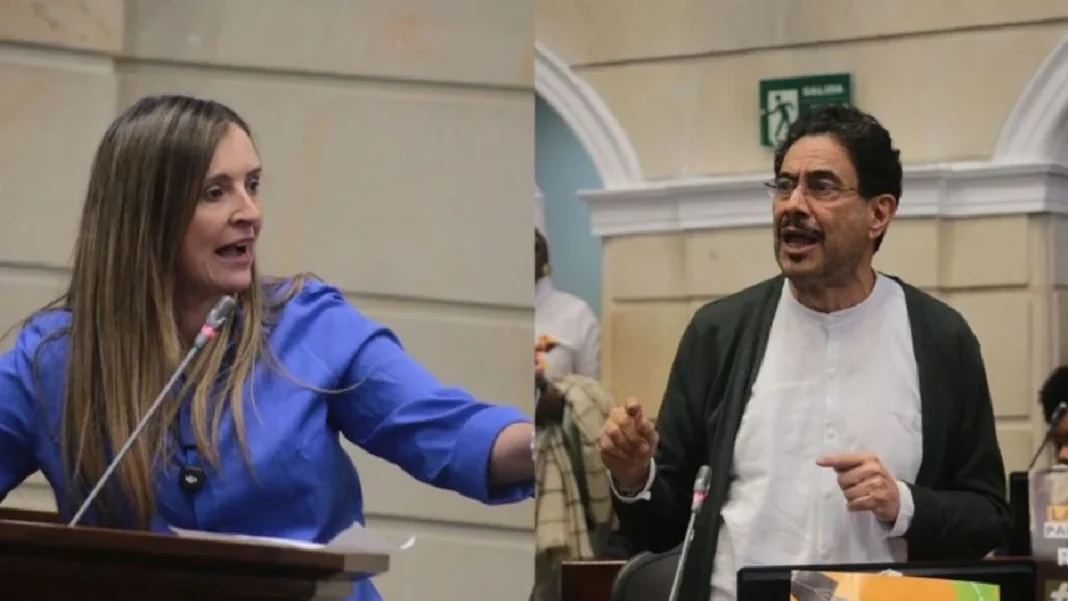 Choque entre Paloma Valencia e Iván Cepeda por exclusión de sectores de centro en debates