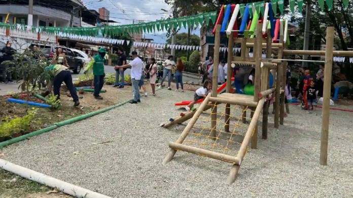 Bello presentó los EcoParques Infantiles, un proyecto enfocado en niñez y convivencia