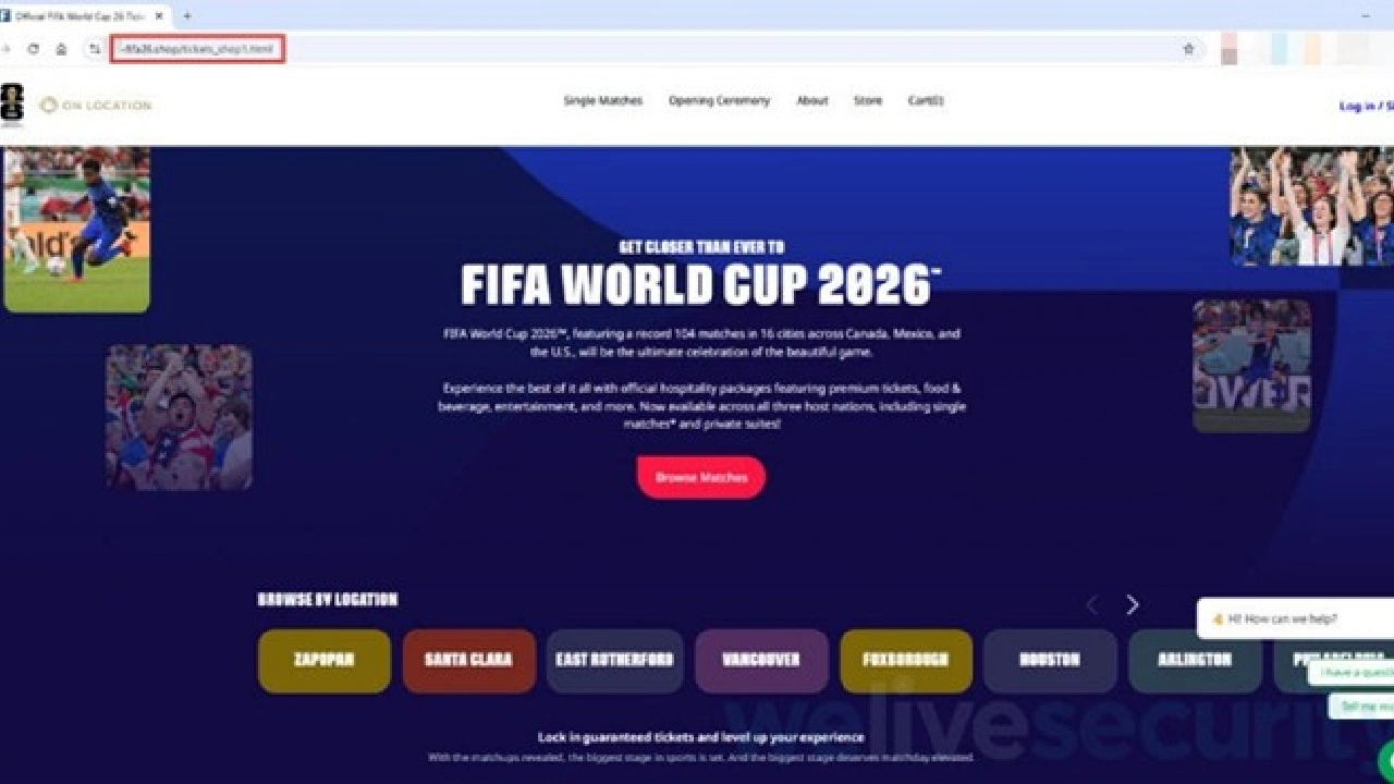 Con páginas falsas que suplantan a la FIFA antes del Mundial 2026 estafan a la gente