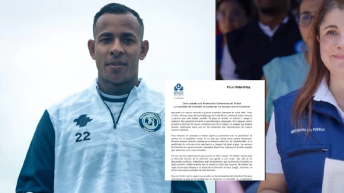 La Defensora del Pueblo pide excluir a Sebastián Villa de la Selección Colombia para el Mundial