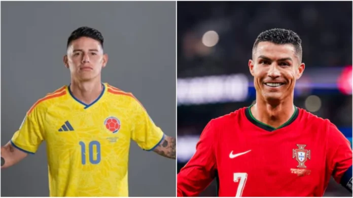 A qué hora juegan James Rodríguez y Cristiano Ronaldo hoy con Colombia y Portugal
