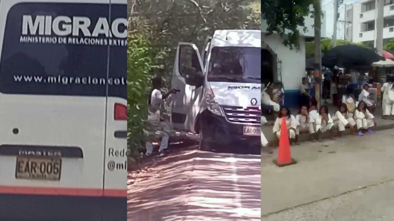 Vehículos de Migración Colombia estarían transportando indígenas para reclamar cédulas antes de elecciones Vehículos de Migración Colombia estarían transportando indígenas para reclamar cédulas antes de elecciones