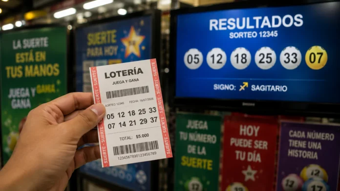 Resultados chances y loterías - Imagen creada con IA