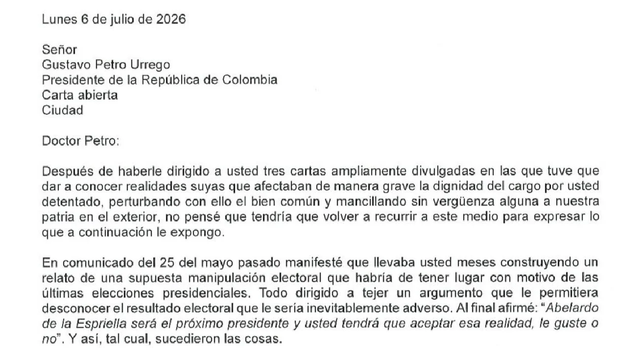 Exministro Leyva lanza dura crítica a Petro por manejo de la Cancillería de Colombia