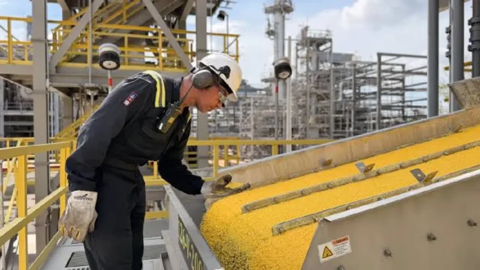 Ecopetrol concreta su primera exportación de azufre sólido a Brasil, Perú y Tanzania Ecopetrol concreta su primera exportación de azufre sólido a Brasil, Perú y Tanzania