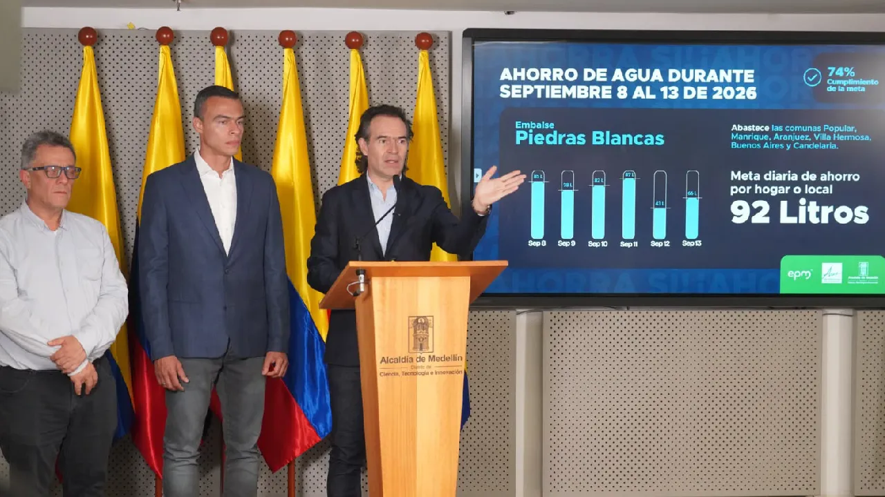 Alcaldía de Medellín suspende temporalmente el racionamiento de agua en sectores de Piedras Blancas